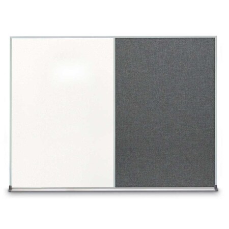 United Visual Products Triple Door Radius Corkboard, 72"X36", G UV8005-GOLD-BUFF